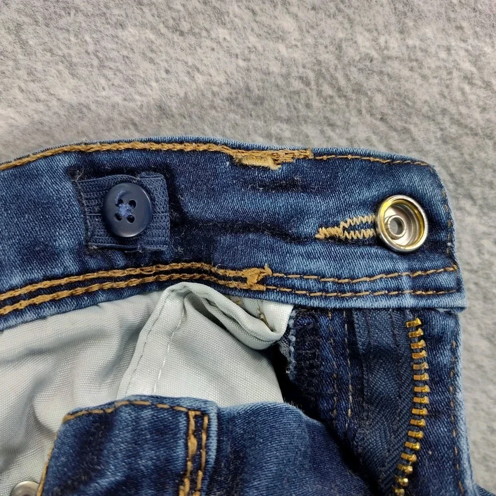 Jordache Girls Jeans Size 5 Reg Skinny‎ Distressed Adjustable📸SEE PICS📏📸